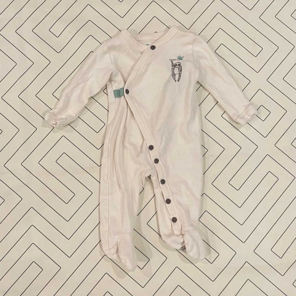 Finn + Emma Sloth Kimono Footie Pajama